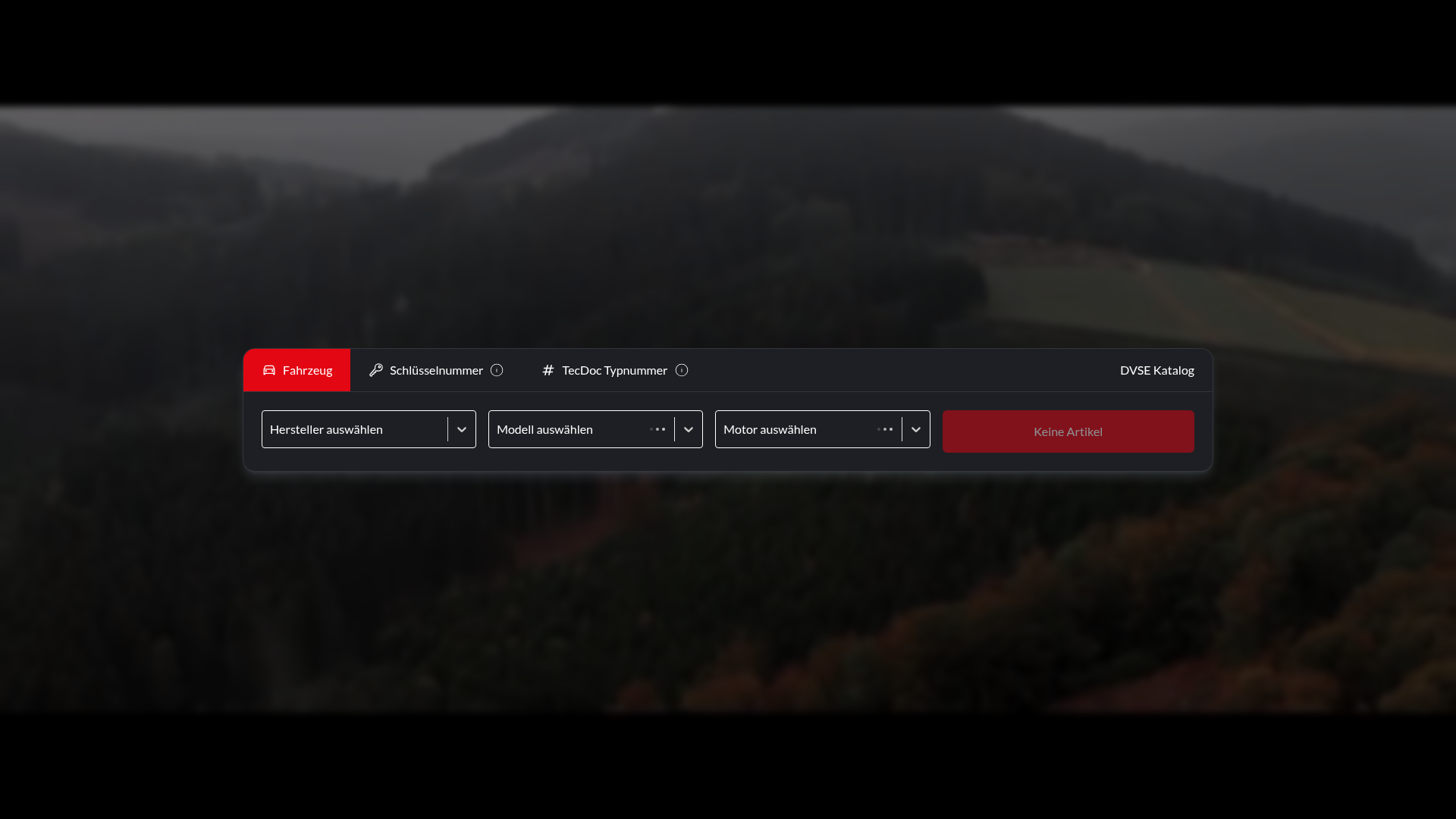 Screenshot von Eibach Produktkatalog